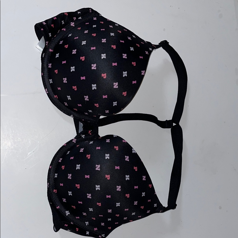 PINK Victoria's Secret Black and Pink Bra